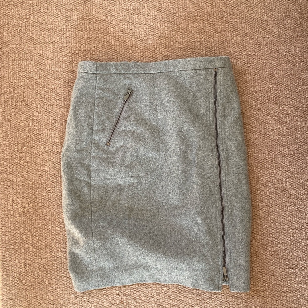 J. Crew Gray Pencil Skirt